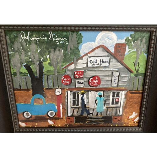 JOHNNIE GRINER SIGNED PAINTING OLD HOUSE STORE JOHNNIE GRINER SIGNED PAINTING OLD HOUSE STORE