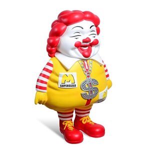 RON ENGLISH MC SUPERSIZED VINYL FIGURE WITH DOLLAR SIGN ZIPPER (10")