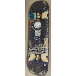 SKELETON CARDBOARD SKATE DECK #2