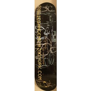 SIGNED FUTURA 2000 ZOO YORK LABORATORIES SKATE DECK GRAFFITI ROBBIE GANGEMI