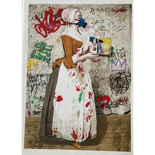 MR. BRAINWASH SIGNED PRINT THE CHOCOLATE VANDAL MR. BRAINWASH SIGNED PRINT THE CHOCOLATE VANDAL