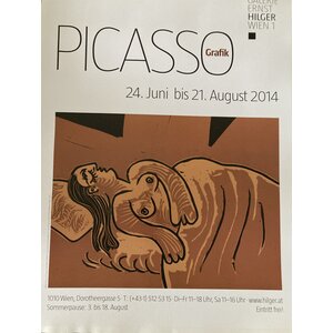 PICASSO EXHIBITION POSTER GALERIE ERNST HILGER VIENNA 2014