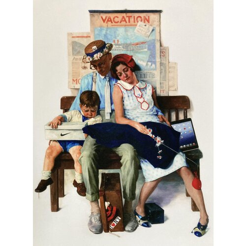 MASON STORM SIGNED PRINT HOME FROM VACATION MASON STORM SIGNED PRINT HOME FROM VACATION