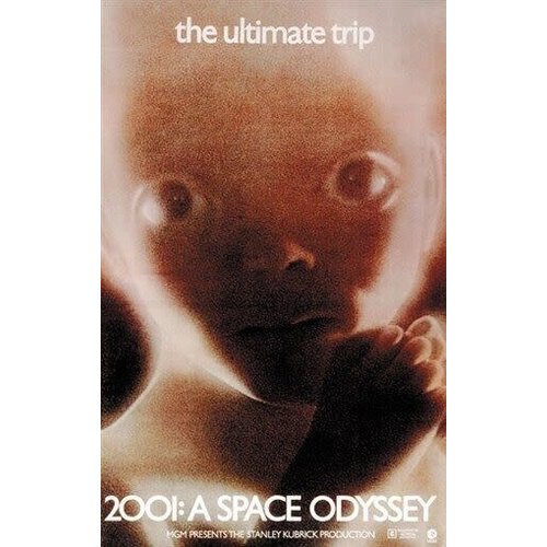 2001: A SPACE ODYSSY ORIGINAL RE-RELEASE POSTER 1971 2001: A SPACE ODYSSY ORIGINAL RE-RELEASE POSTER 1971