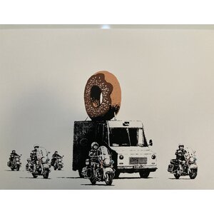 BANKSY / THE WEST COUNTRY PRINCE DONUT TRUCK (CHOCOLATE) PRINT BANKSY / THE WEST COUNTRY PRINCE DONUT TRUCK (CHOCOLATE) PRINT