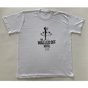 BANKSY ART T-SHIRT THE WALLED OFF HOTEL BETHLEHEM