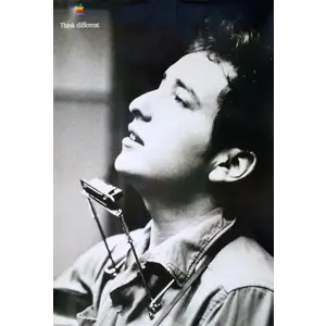 BOB DYLAN APPLE THINK DIFFERENT ORIGINAL 1998 POSTER