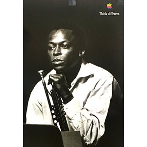 MILES DAVIS APPLE THINK DIFFERENT ORIGINAL 1998 POSTER