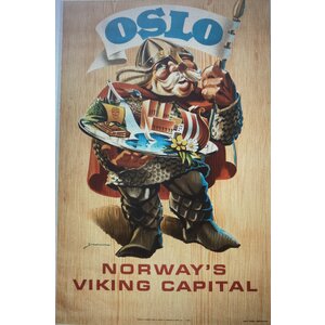 OSLO NORWAY'S VIKING CAPITAL POSTER