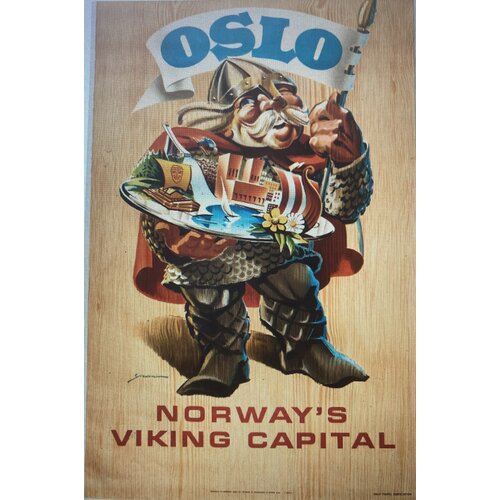 OSLO NORWAY'S VIKING CAPITAL POSTER