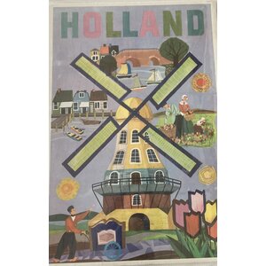 HOLLAND DUTCH WINDMILL POSTER