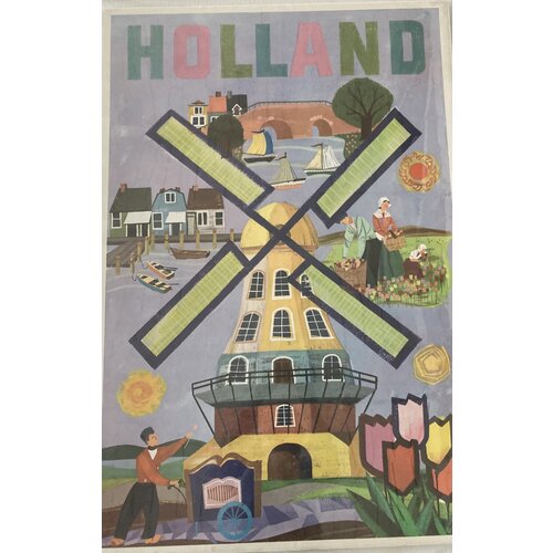 HOLLAND DUTCH WINDMILL POSTER HOLLAND DUTCH WINDMILL POSTER