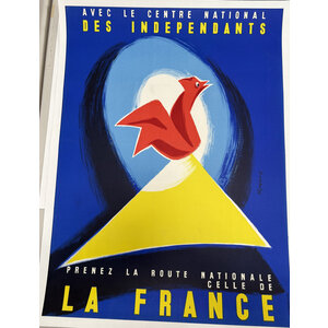 AVEC LE CENTRE NATIONAL DES INDEPENDANTS POSTER