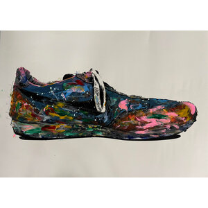 MR BRAINWASH SIGNED PRINT OF SHOE (BLACK)