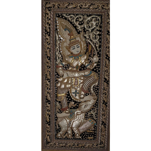 INDIAN THREE-DIMENSIONAL TEXTILE OF DANCER INDIAN THREE-DIMENSIONAL TEXTILE OF DANCER