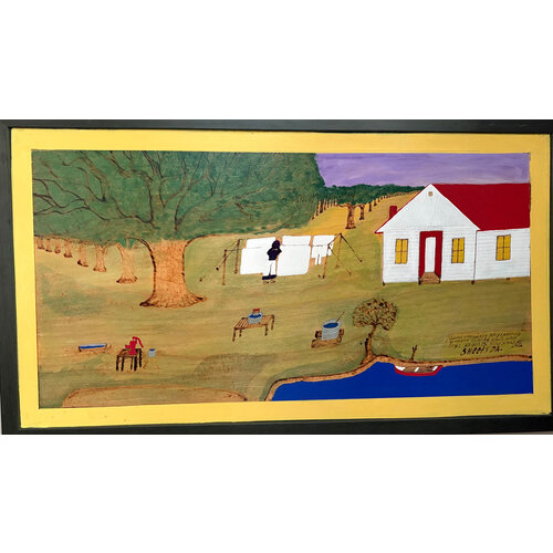 REV. J. F. SIMMONS SIGNED PAINTING SHEETS (GULLAH) REV. J. F. SIMMONS SIGNED PAINTING SHEETS (GULLAH)