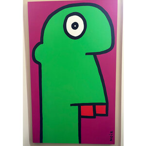 THIERRY NOIR MY DENTIST SAID SIGNED OIL ON CANVAS