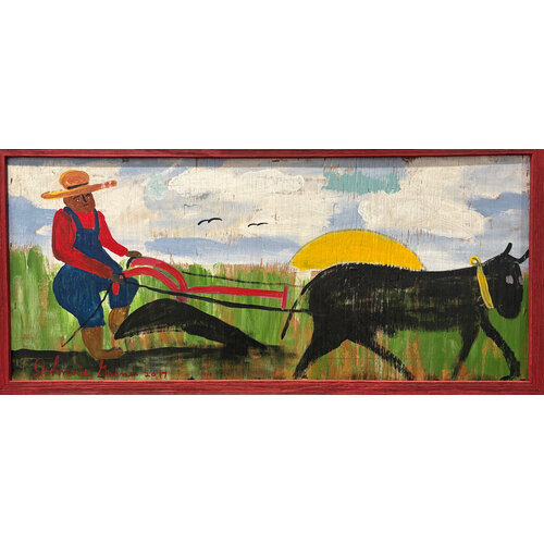 JOHNNIE GRINER SIGNED PLOWING THE FIELD (GULLAH) JOHNNIE GRINER SIGNED PLOWING THE FIELD (GULLAH)