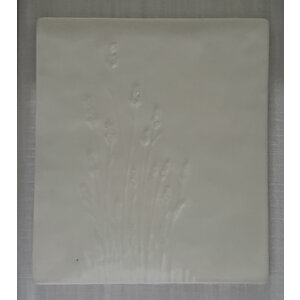 FRAMED TILE WITH LAVENDER IMPRINT FRAMED TILE WITH LAVENDER IMPRINT