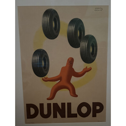 PAUL COLIN DUNLOP TIRES POSTER PAUL COLIN DUNLOP TIRES POSTER