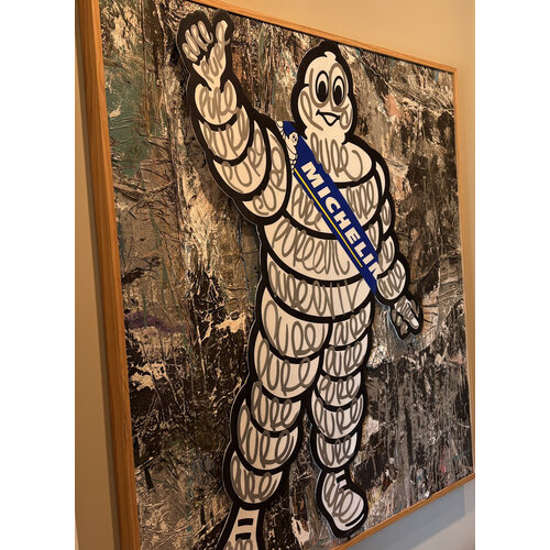 PURE EVIL SIGNED MICHELIN MAN MIXED MEDIA PURE EVIL SIGNED MICHELIN MAN MIXED MEDIA