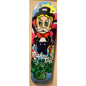 ALEC MONOPOLY SIGNED RICH THE KID SKATE DECK ALEC MONOPOLY SIGNED RICH THE KID SKATE DECK