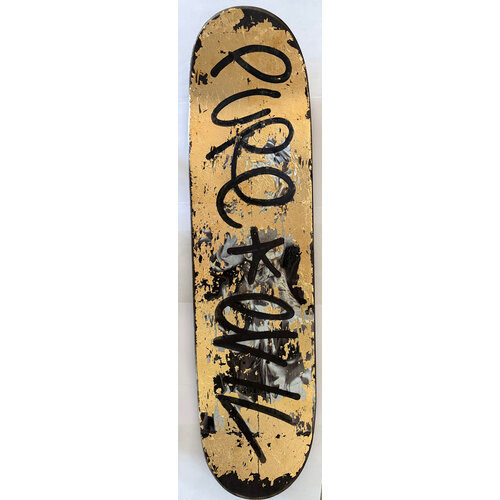 PURE EVIL SIGNED GOLDEN PALACE TAGS SKATE DECK PURE EVIL SIGNED GOLDEN PALACE TAGS SKATE DECK