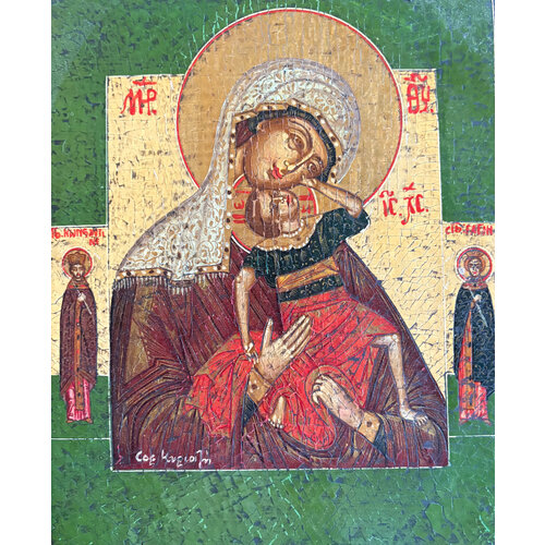 ROMANIAN ORTHODOX ICON MADONNA AND CHILD ROMANIAN ORTHODOX ICON MADONNA AND CHILD
