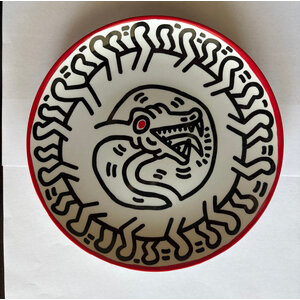 KEITH HARING LIMOGES PORCELAIN PLATE