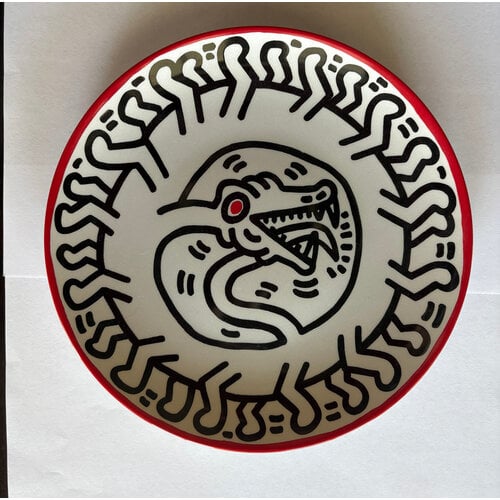 KEITH HARING LIMOGES PORCELAIN PLATE KEITH HARING LIMOGES PORCELAIN PLATE