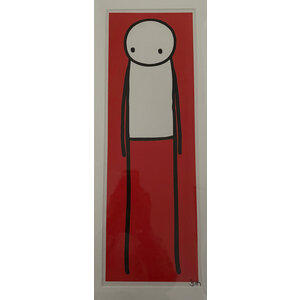 STIK  RED STANDING FIGURE SIGNED PRINT