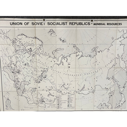THE M.I.T. SERIES STRATEGIC AREA MAPS: UNION OF SOIET SOCIALIST REPUBLICS - MINERAL RESOURCES