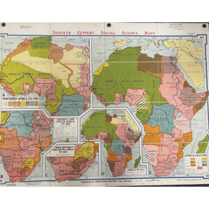 DENOYER-GEPPERT SOCIAL SCIENCE MAP: PARTITION OF AFRICA TO 1935