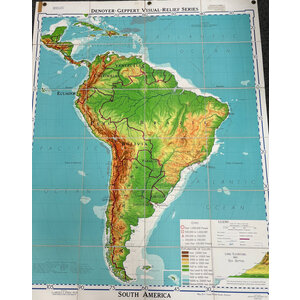 DENOYER-GEPPERT VISUAL RELIEF MAP SERIES: SOUTH AMERICA