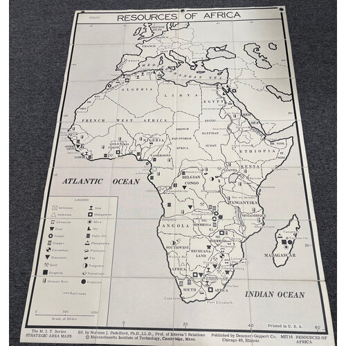 THE M.I.T. SERIES STRATEGIC AREA MAPS: RESOURCES OF AFRICA