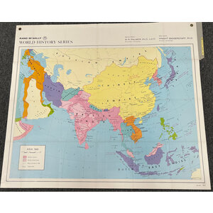 RAND MCNALLY WORLD HISTORY SERIES MAP OF ASIA 1900
