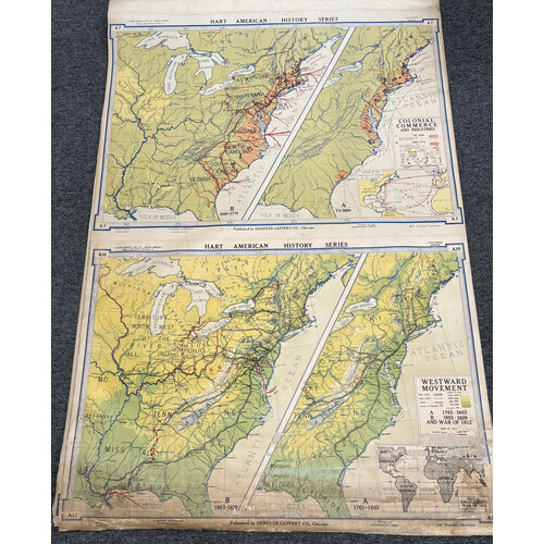 HART AMERICAN HISTORY SERIES  MAP A7 & MAP A10