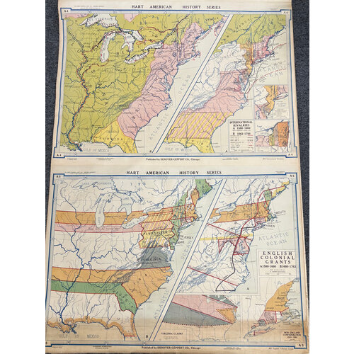 HART AMERICAN HISTORY SERIES  MAP A4 & MAP A5