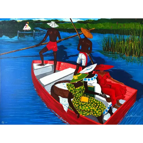 JONATHAN GREEN SIGNED LITHOGRAPH THE ESCORTING OF RUTH