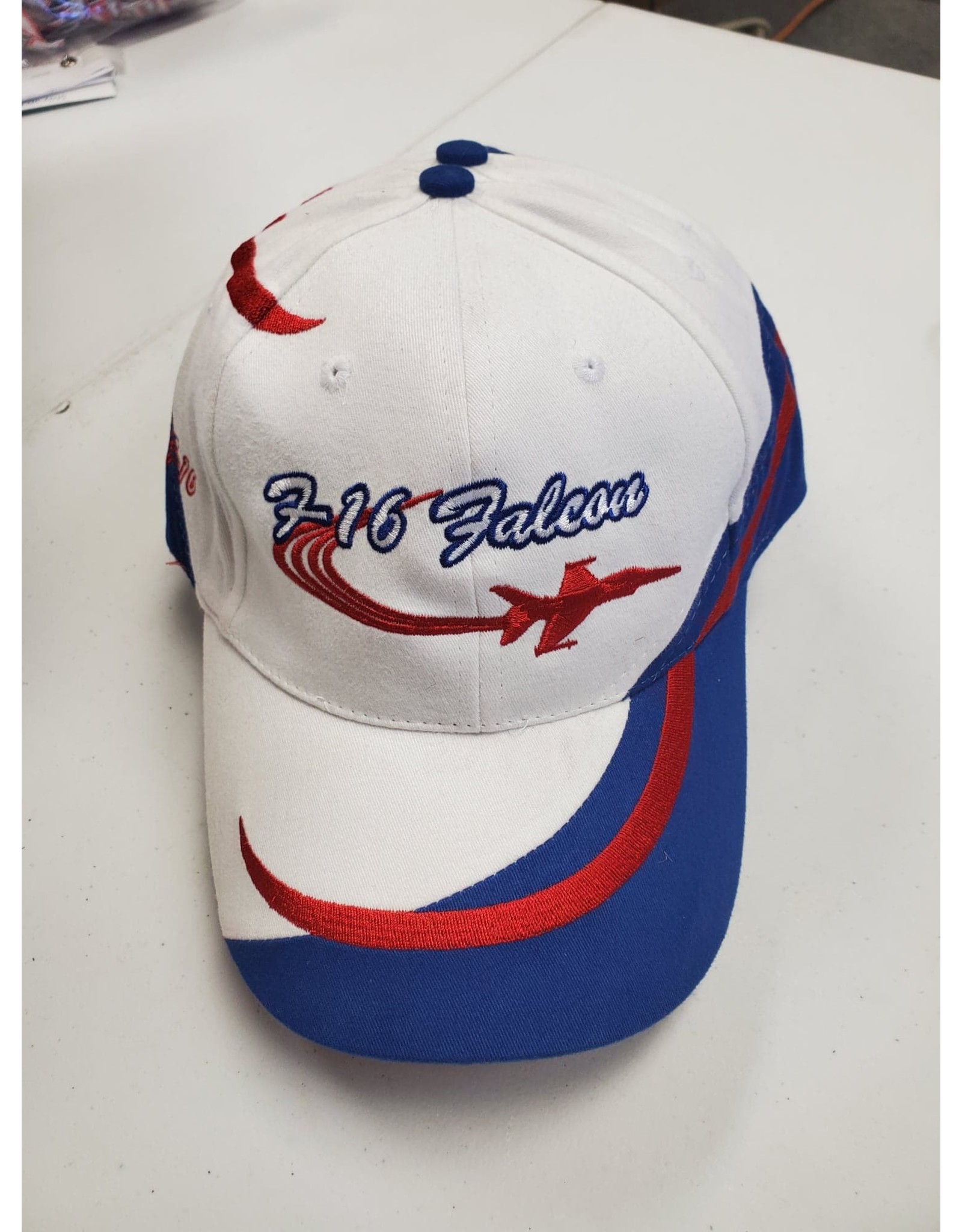 F-16 Falcon White and Blue Hat