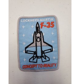Lockheed F-35 Concept to Reality Square Patch