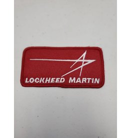 Lockheed Martin Logo Red Square Patch