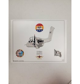 Grey AF OV-10 Caricature Print