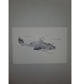 AH-1Z 9x6 Pen and Ink Print