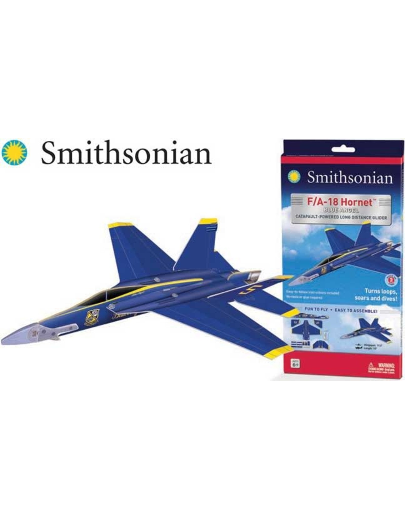 Smithsonian F/A-18 Blue Angels Glider 11 1/2 "