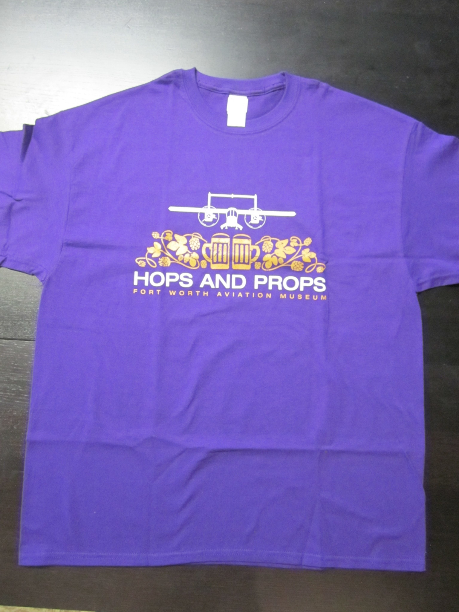 Hops and Props Tshirt Purple Fort Worth Aviation Museum