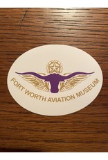 Fort Worth Aviation Museum Oval Sticker