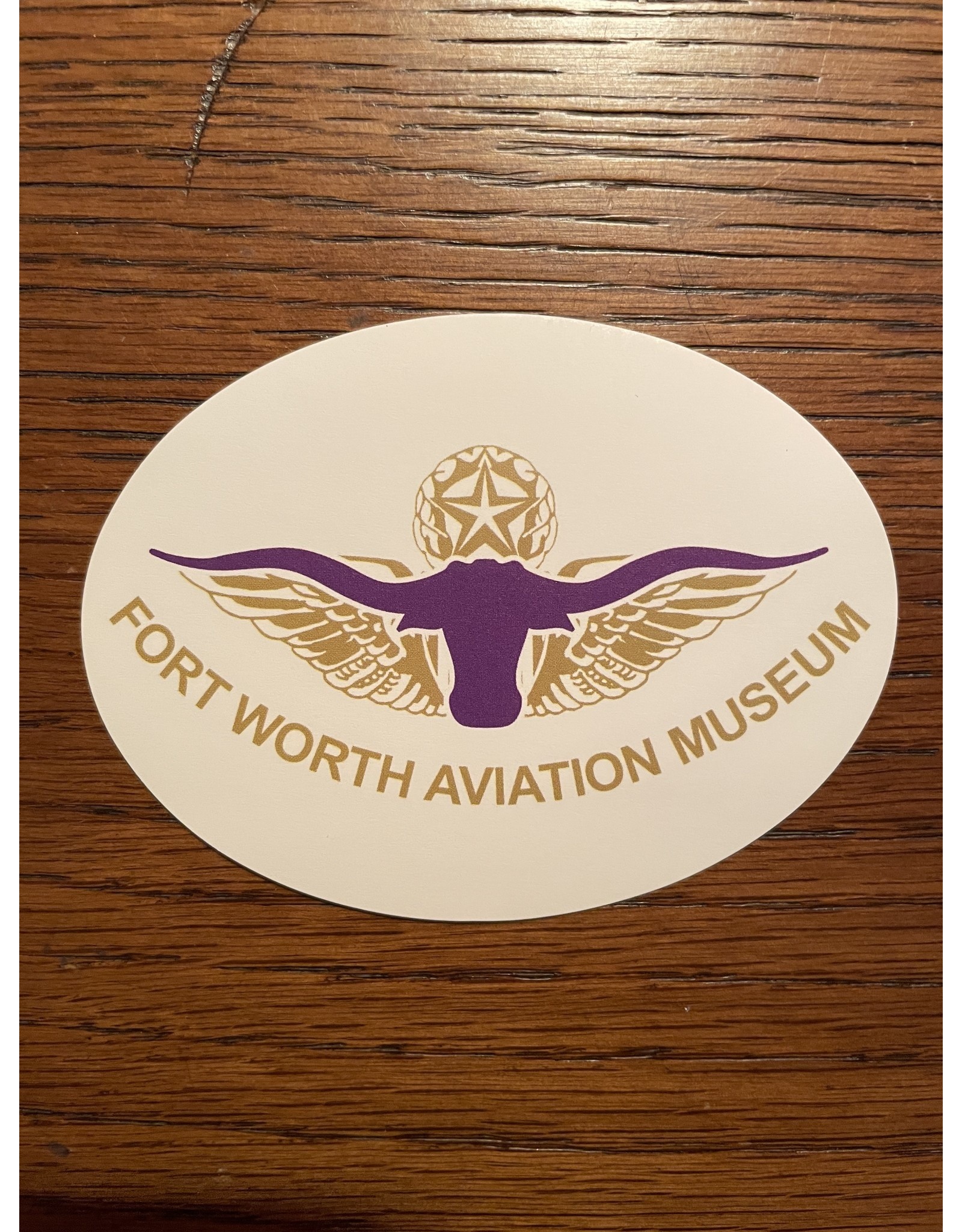 Fort Worth Aviation Museum Oval Sticker