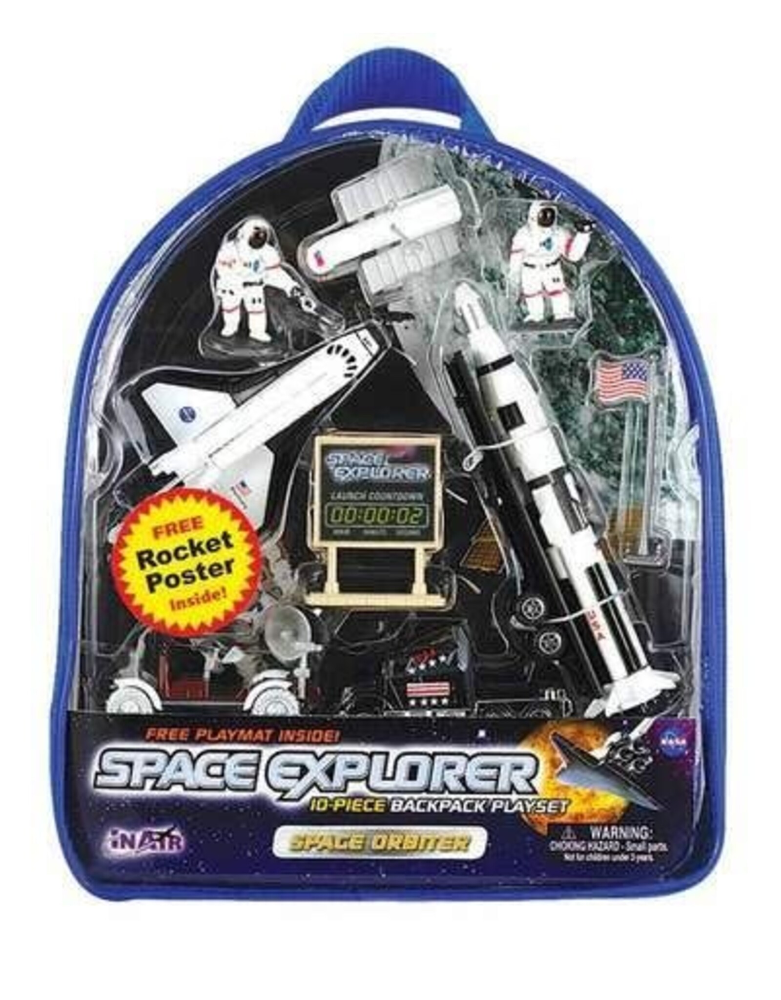 Space Explorer Space Orbiter Backpack Playset