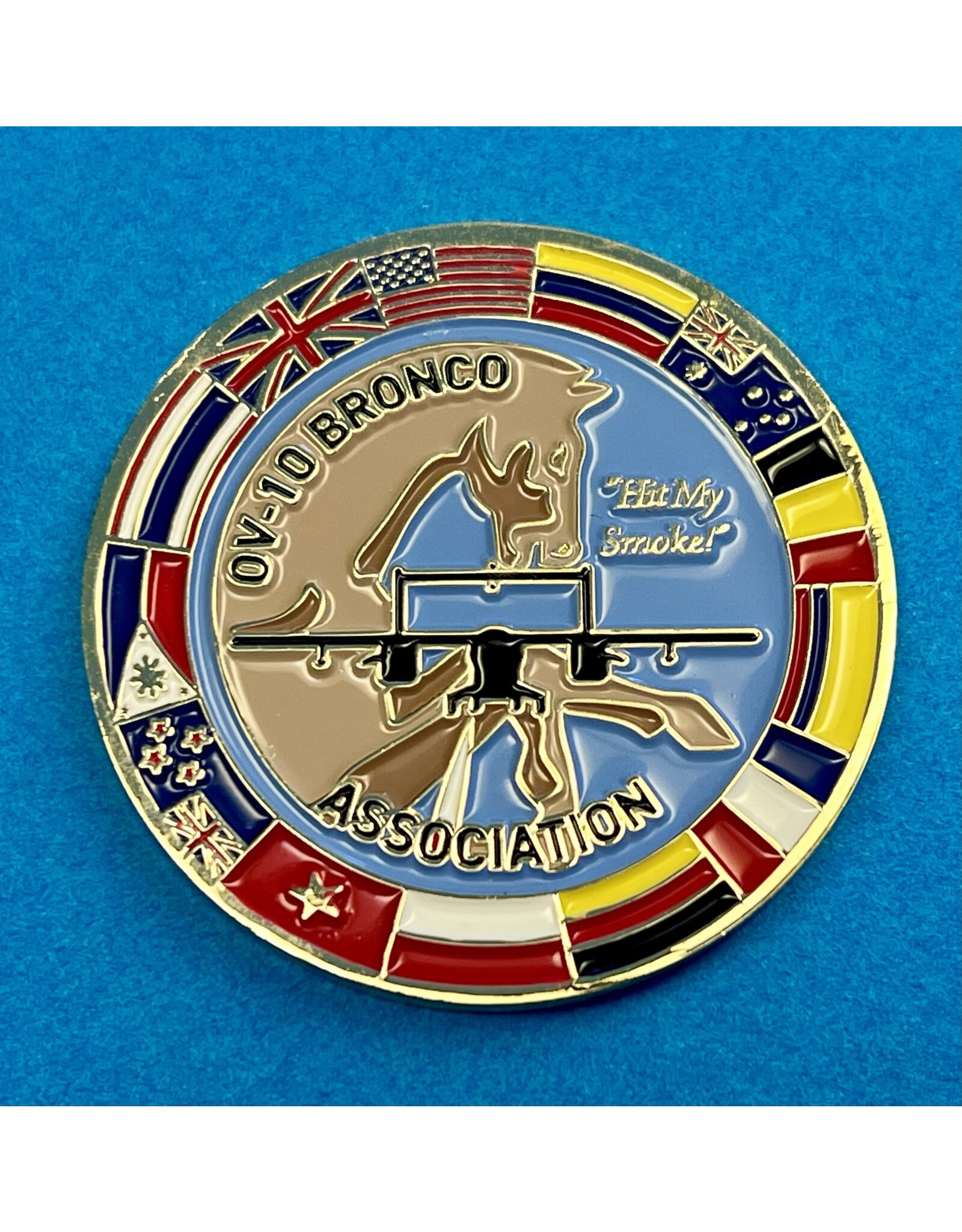 FWAM OV-10 Bronco Association Flags Coin